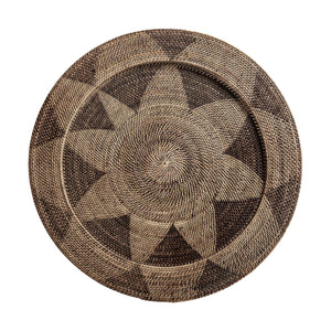  Brown Rattan Decorative Plate | Oroa.com