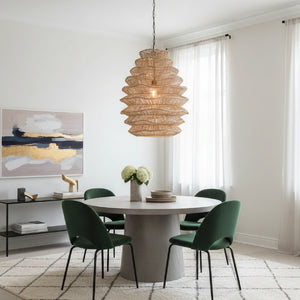 Rattan Layered Pendant Light | Vical Home