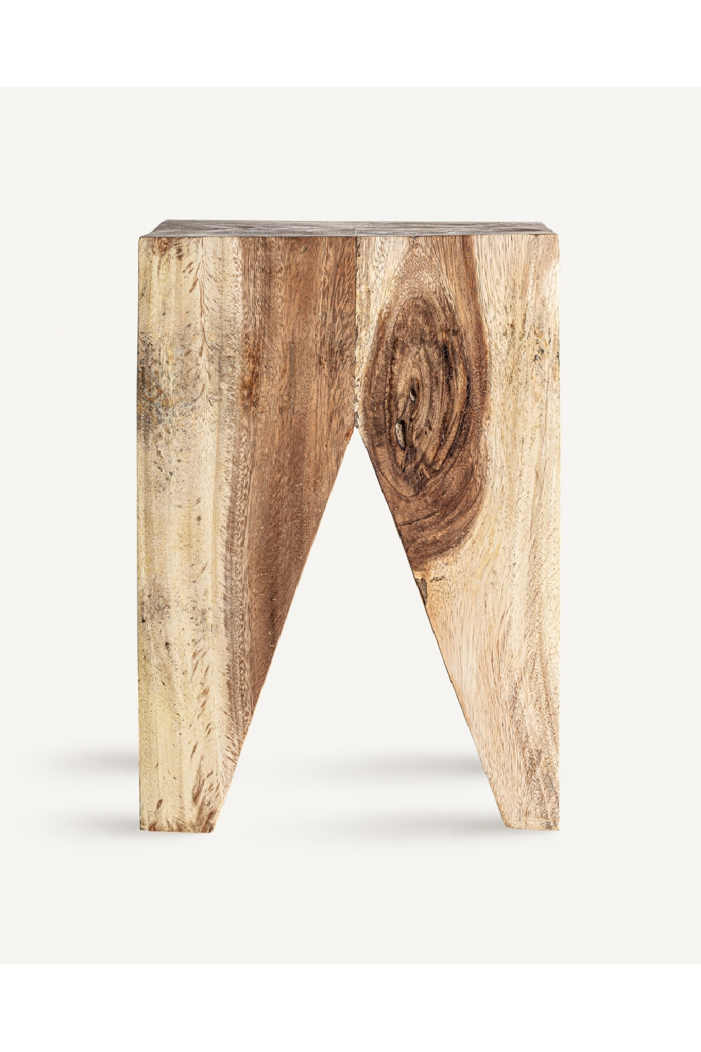 Geometrical Suar Wood Side Table | Vical Home Rimini | Oroa.com