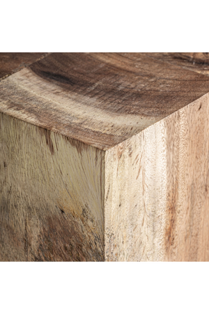 Geometrical Suar Wood Side Table | Vical Home Rimini | Oroa.com
