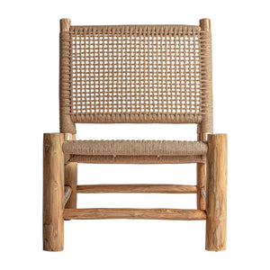   Modern European furniture - Teak Framed Hemp Accent Chair - www.oroa.com | Oroa.com