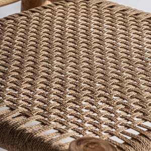   Modern European furniture - Teak Framed Hemp Accent Chair - www.oroa.com | Oroa.com