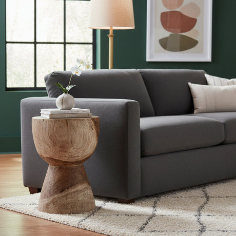   Suar Wood Flared Side Table | Oroa.com