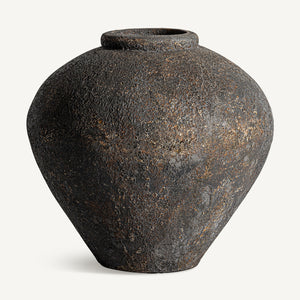   Black Terracotta Antique Vase | Oroa.com