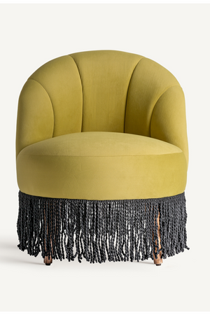 Fringed Velvet Accent Chair | Vical Home Glace | Oroa.com