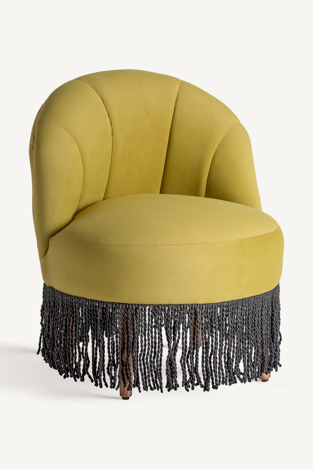 Fringed Velvet Accent Chair | Vical Home Glace | Oroa.com