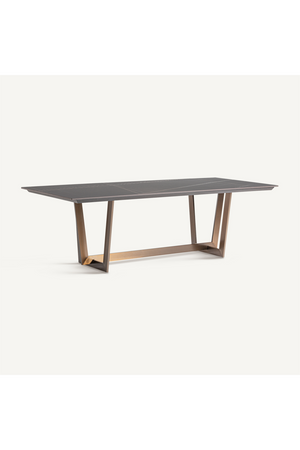 Black Stone Rectangular Dining Table | Vical Home Tremp | Oroa.com