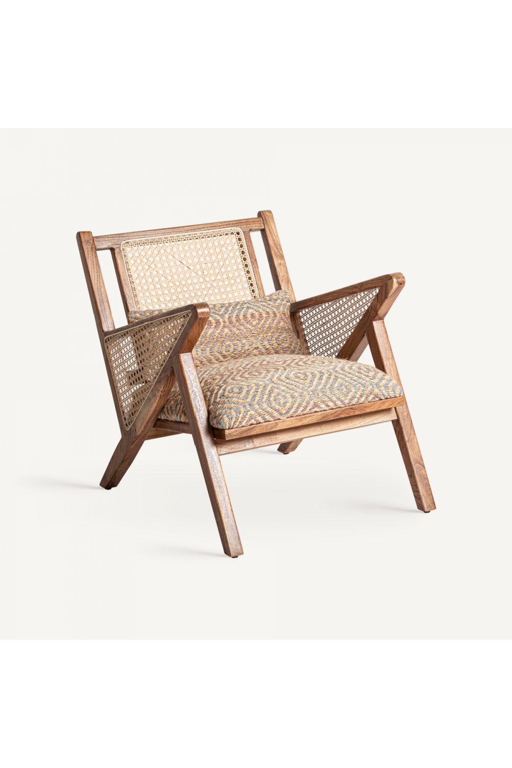 Patterned Jute Boho Armchair | Vical Home Hickori | Oroa.com