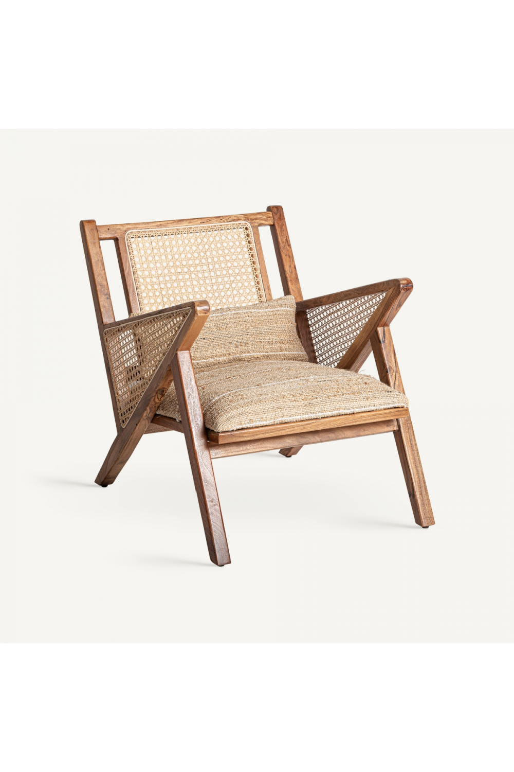 Jute Padded Seat Armchair | Vical Home Hickory | Oroa.com