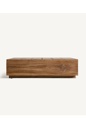 Square Slatted Teak Coffee Table | Vical Home Trena | Oroa.com