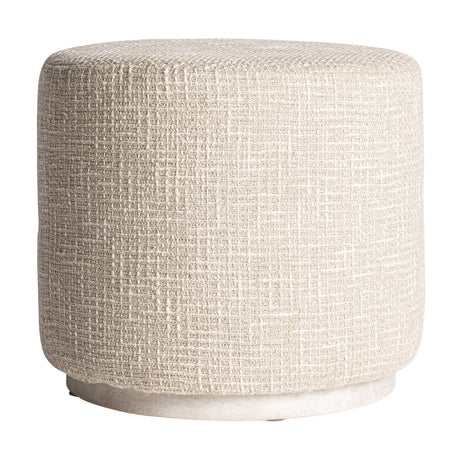   Modern European furniture - Beige Cotton Ottoman - www.oroa.com | Oroa.com