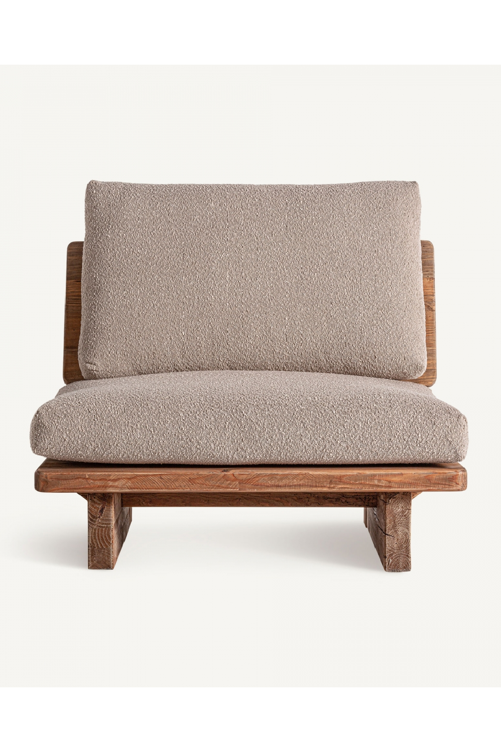 Padded Pine Lounge Chair | Vical Home Givry | Oroa.com