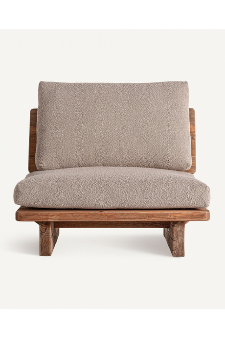 Padded Pine Lounge Chair | Vical Home Givry | Oroa.com