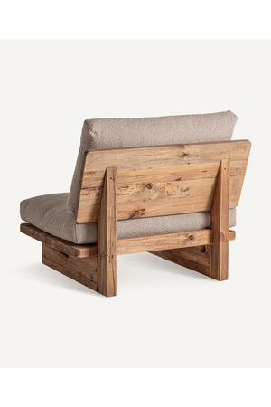 Padded Pine Lounge Chair | Vical Home Givry | Oroa.com