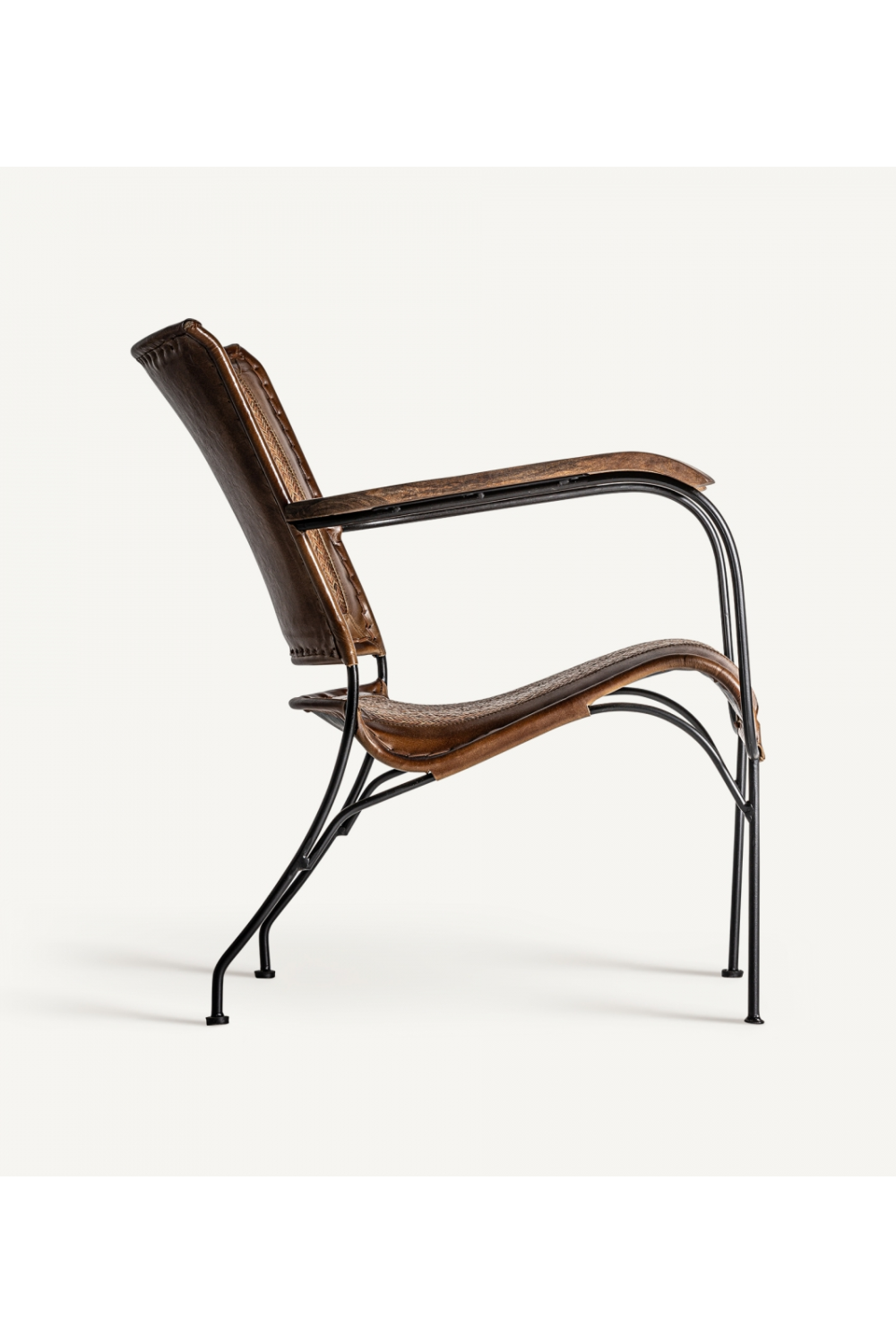 Leather and Rattan Armchair | Vical Home Krokom | Oroa.com