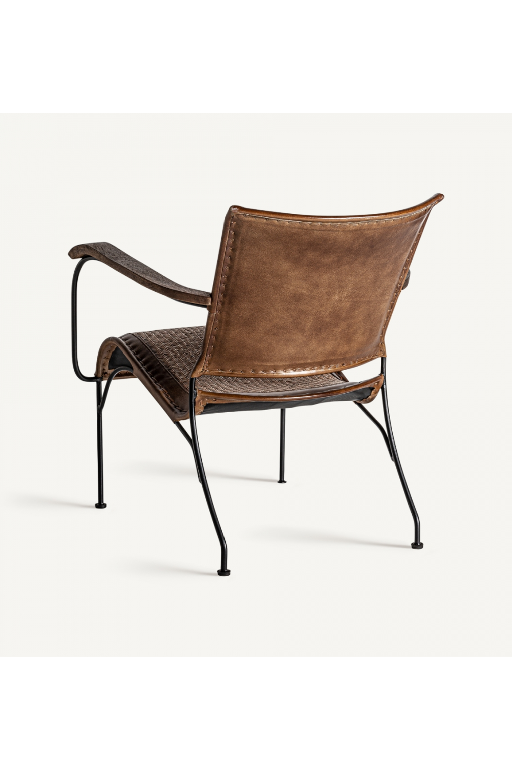 Leather and Rattan Armchair | Vical Home Krokom | Oroa.com