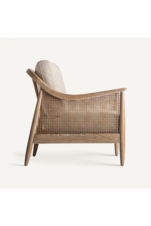 Canework Padded Lounge Armchair | Vical Home Bolzano | Oroa.com