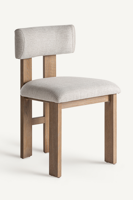   White Padded Dining Chair (2) | Oroa.com