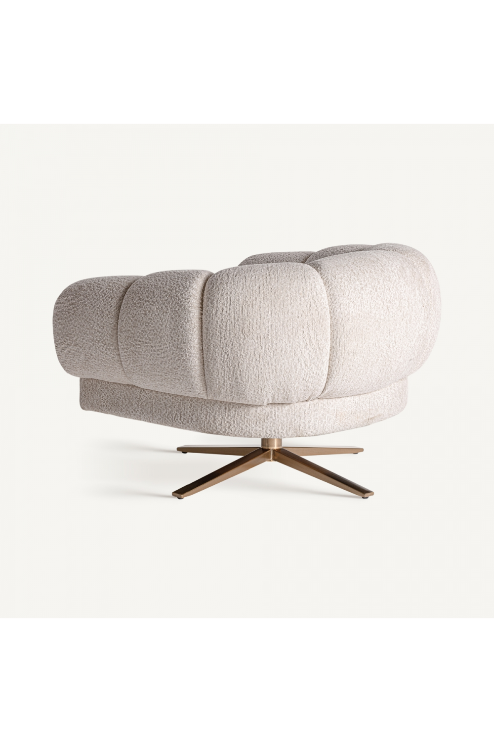 White Velvet Chunky Armchair | Vical Home Elise | Oroa.com