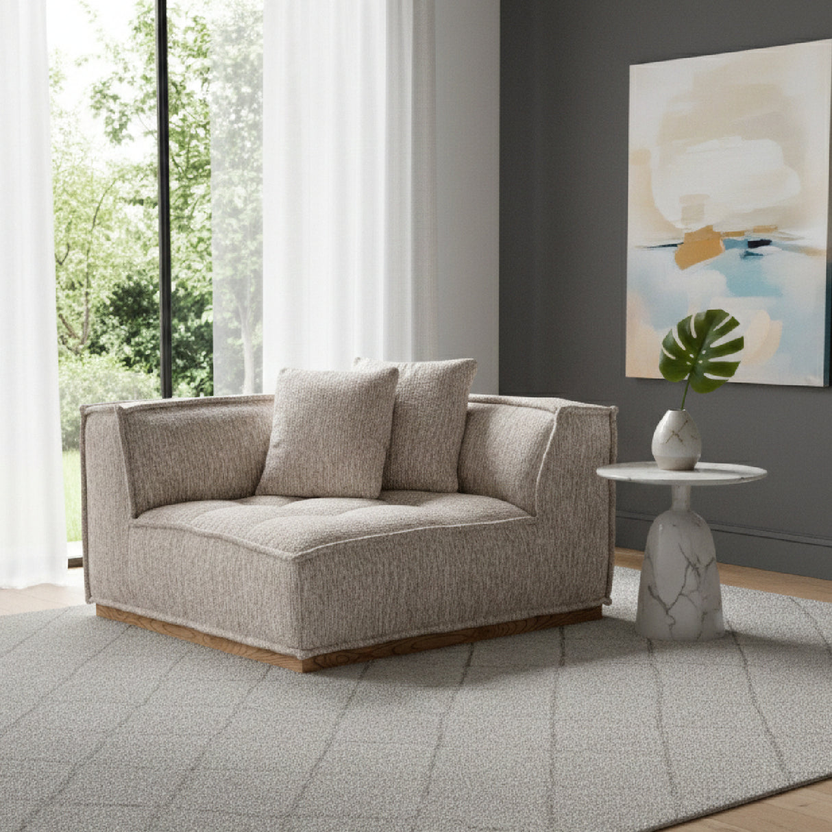   Marbled Fabric Modular Sofa | Oroa.com