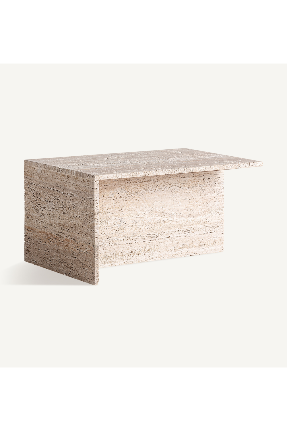 Beige Travertine Coffee Table | Vical Home Theuville | Oroa.com