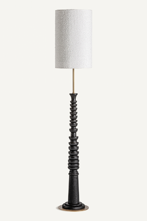 White Bouclé Floor Lamp | Vical Home | Oroa.com