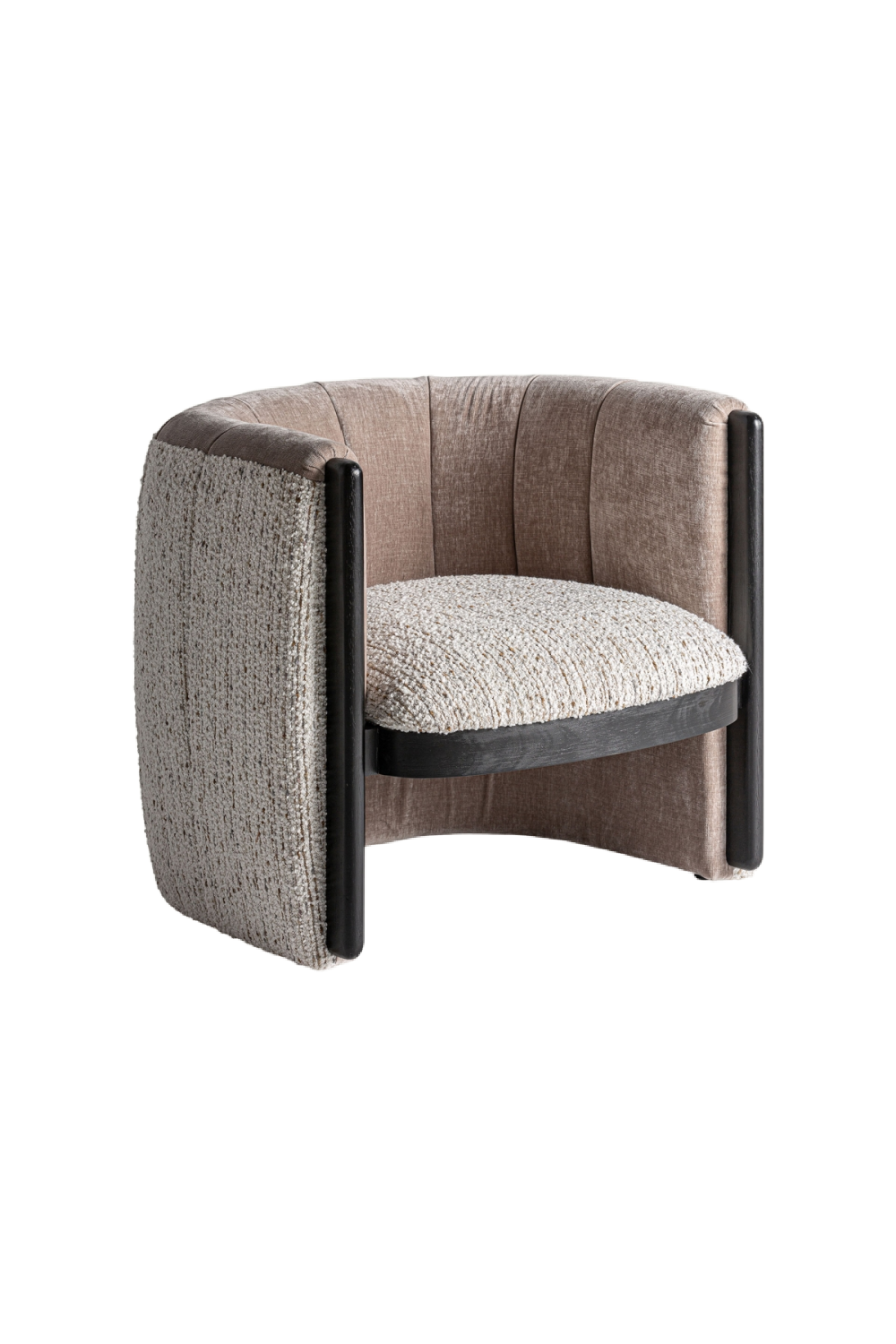 Taupe Round Back Armchair | Vical Home Erbach | Oroa.com