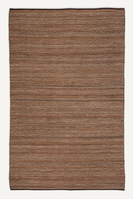 Hexagonal Chain Jute Carpet 11' x 8' | Vical Home Tudia | Oroa.com