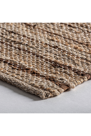 Jute And Leather Carpet 11'5" X 8' | Vical Home Thimba | Oroa.com