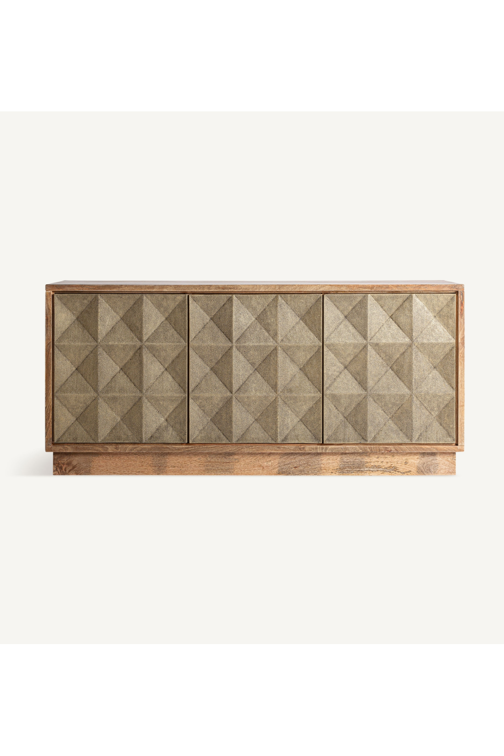 Triangular Patterned Wooden Sideboard | Vical Home Ezra | Oroa.com