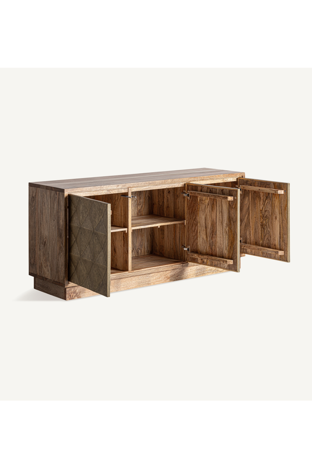 Triangular Patterned Wooden Sideboard | Vical Home Ezra | Oroa.com