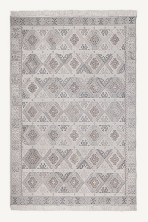 Gray Fringed Pattern Rug 11' x 8' | Vical Home Cashae | Oroa.com