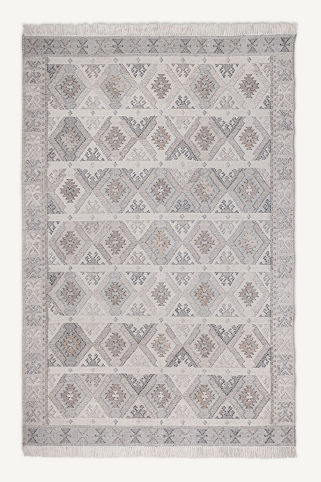 Gray Fringed Pattern Rug 11' x 8' | Vical Home Cashae | Oroa.com