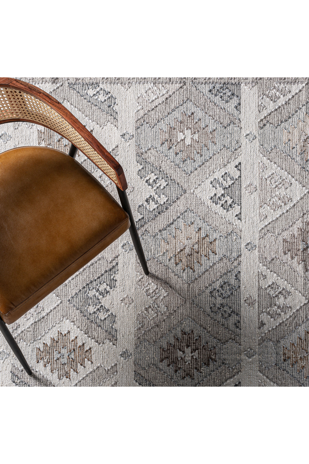 Gray Fringed Pattern Rug 11' x 8' | Vical Home Cashae | Oroa.com