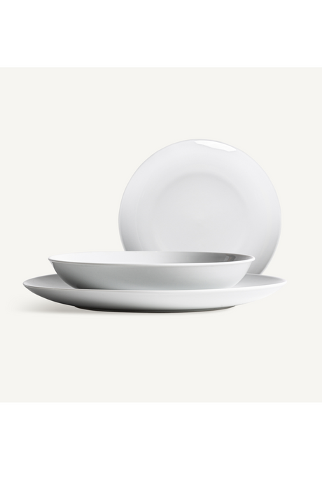White Porcelain Dinnerware (18) | Vical Home Martina | Oroa.com