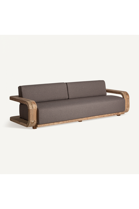 Teak Curved Outdoor Sofa | Vical Home Corba | Oroa.com