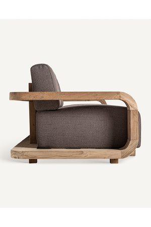 Teak Curved Outdoor Sofa | Vical Home Corba | Oroa.com