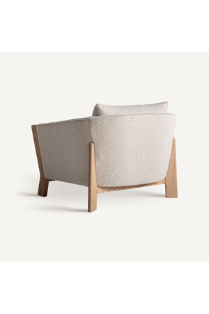 Natural Oak Frame Padded Armchair | Vical Home Nara | Oroa.com