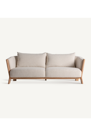 Barrel Oak Wood Sofa | Vical Home Nara | Oroa.com