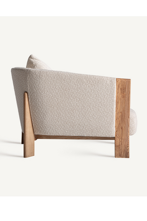 Barrel Oak Wood Sofa | Vical Home Nara | Oroa.com