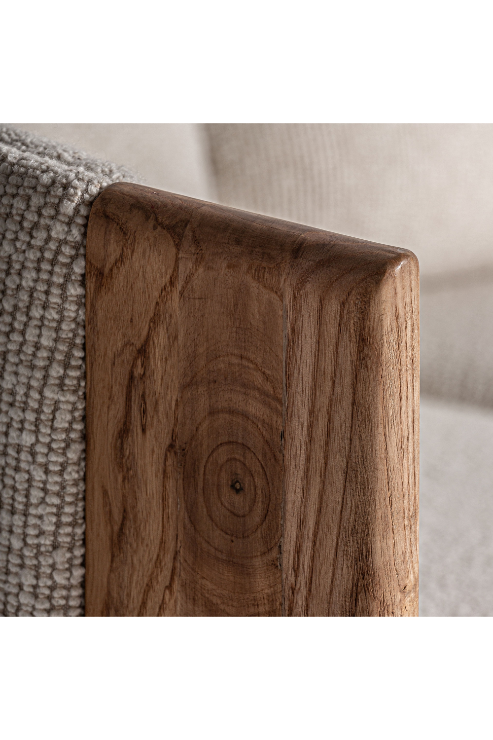 Barrel Oak Wood Sofa | Vical Home Nara | Oroa.com