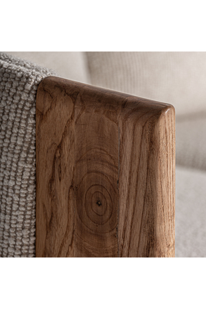 Barrel Oak Wood Sofa | Vical Home Nara | Oroa.com