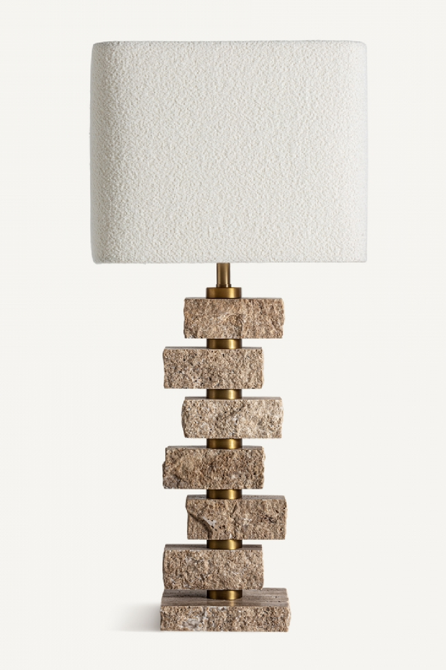 Beige Marble Table Lamp | Vical Home Tetbury | Oroa.com