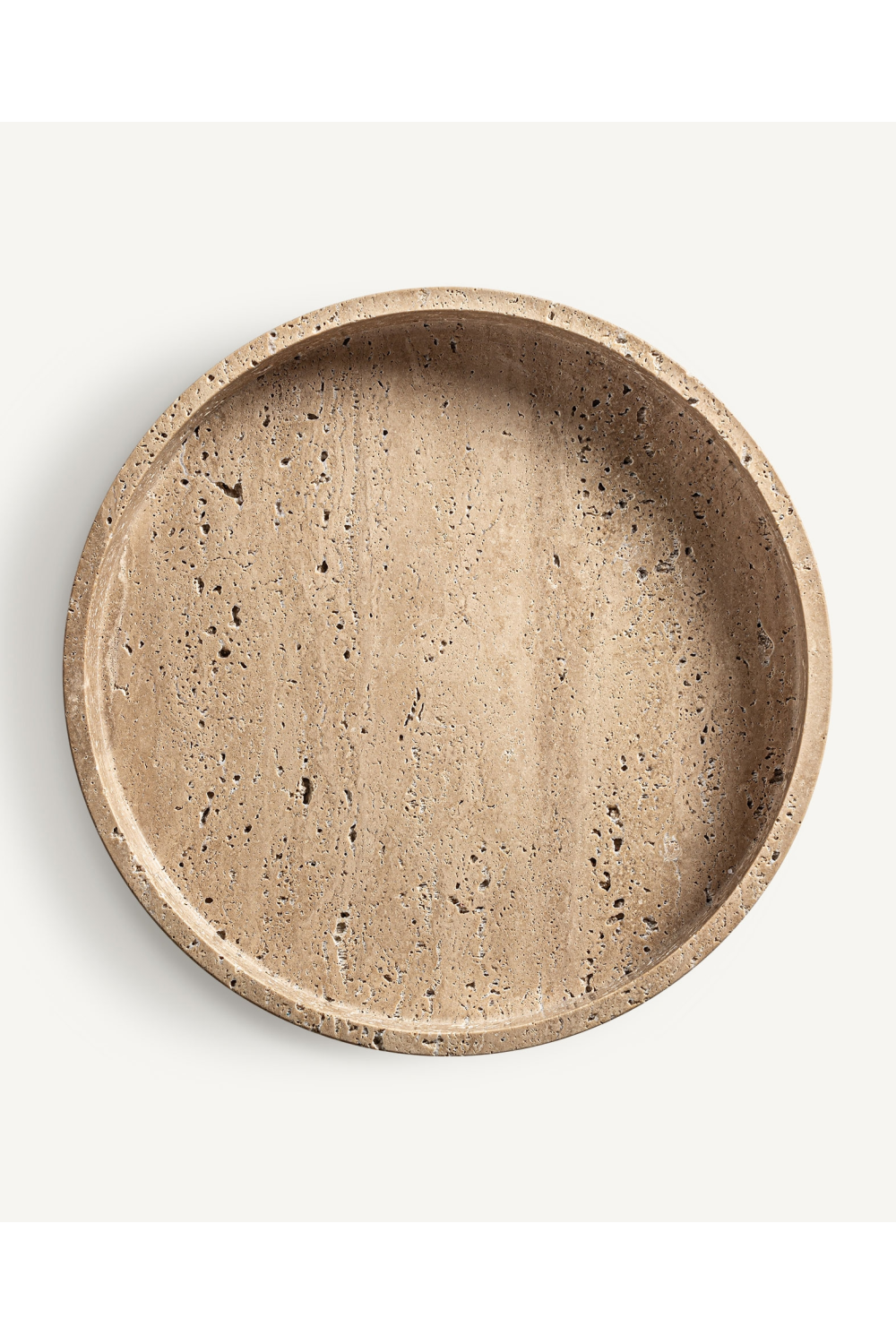 Beige Marble Round Tray | Vical Home Tetbury | Oroa.com