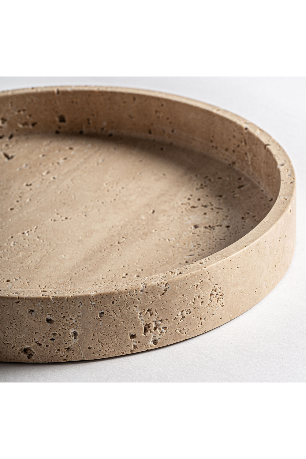 Beige Marble Round Tray | Vical Home Tetbury | Oroa.com