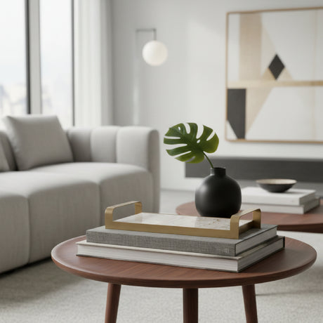 Gold Framed Marble Tray | Vical Home Tetbury | Oroa.com