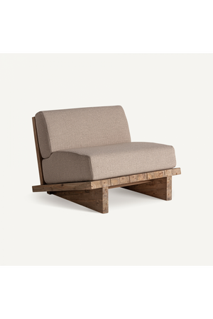 Teak Inclined Accent Chair | Vical Home Pure | Oroa.com