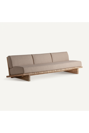 Slanted Teak Outdoor Sofa | Vical Home Pure | Oroa.com