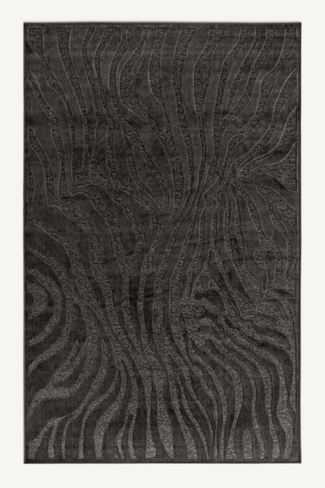 Black Viscose Area Rug 10' x 7' | Vical Home Nea | Oroa.com