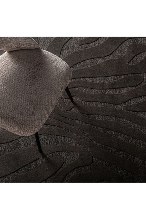 Black Viscose Area Rug 10' x 7' | Vical Home Nea | Oroa.com